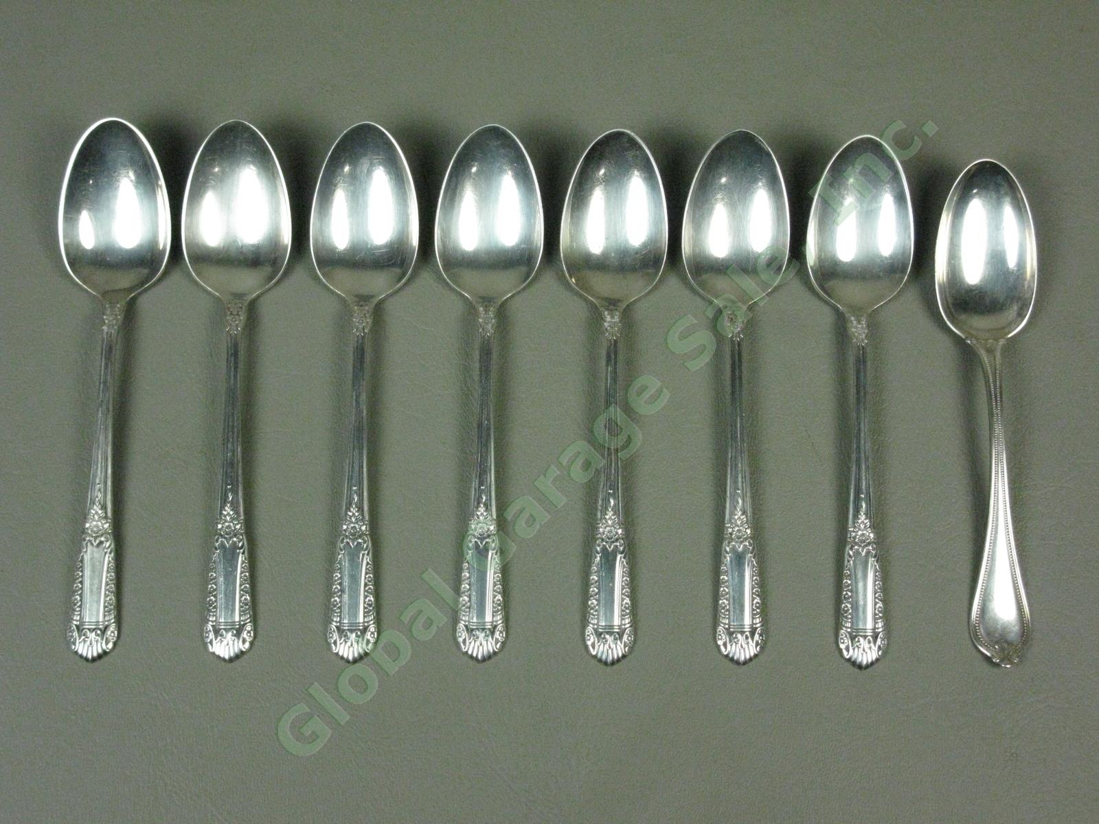 7 State House Inaugural Sterling Silver Teaspoons Spoons Silverware Set 232 Gram