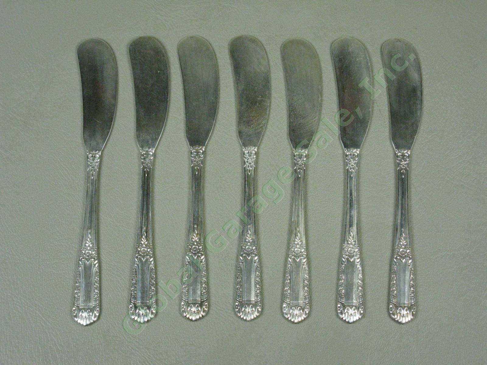 7 State House Inaugural Sterling Silver Butter Knives Silverware Flatware Set NR