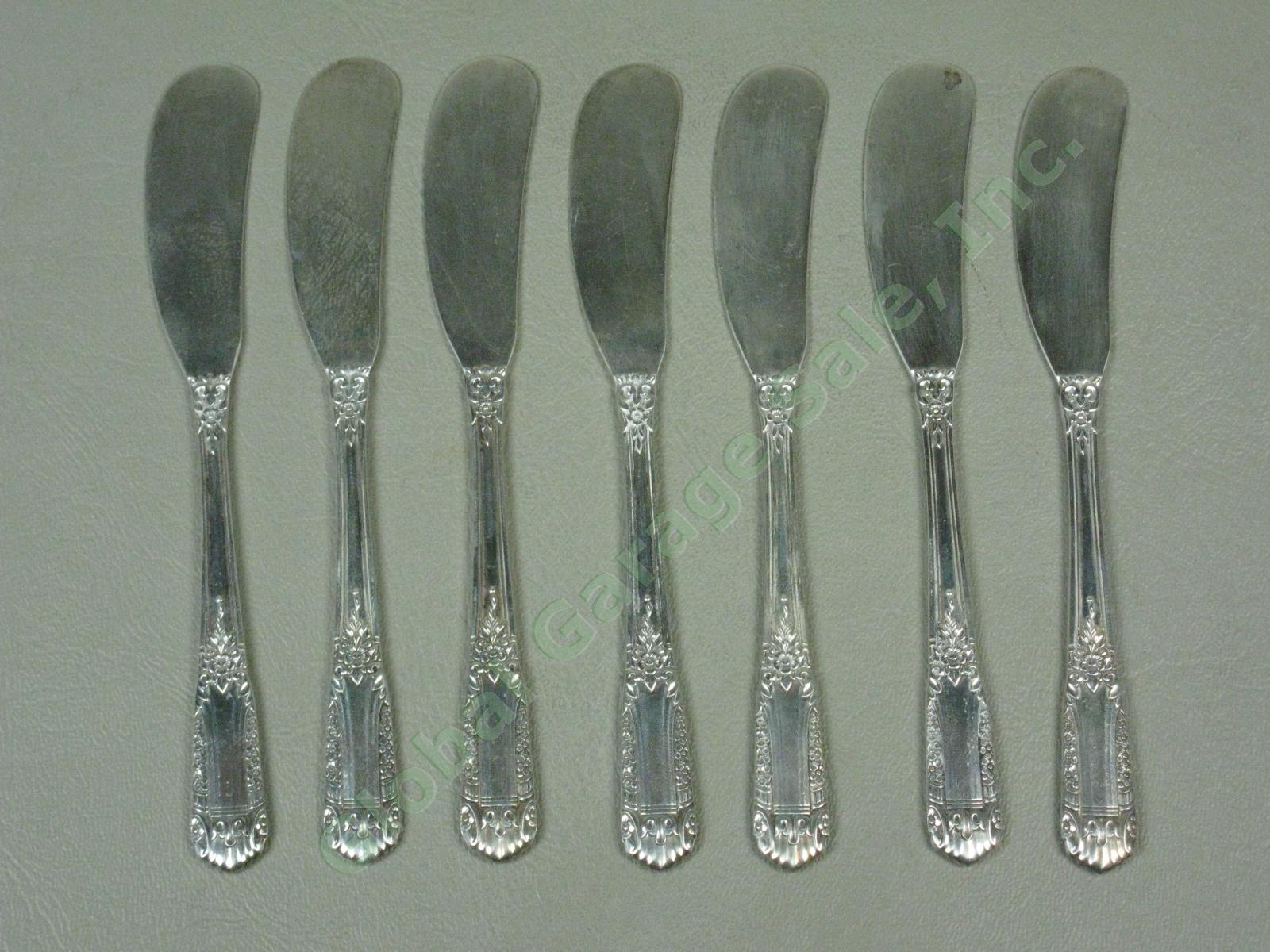 7 State House Inaugural Sterling Silver Butter Knives Silverware Flatware Set NR 3