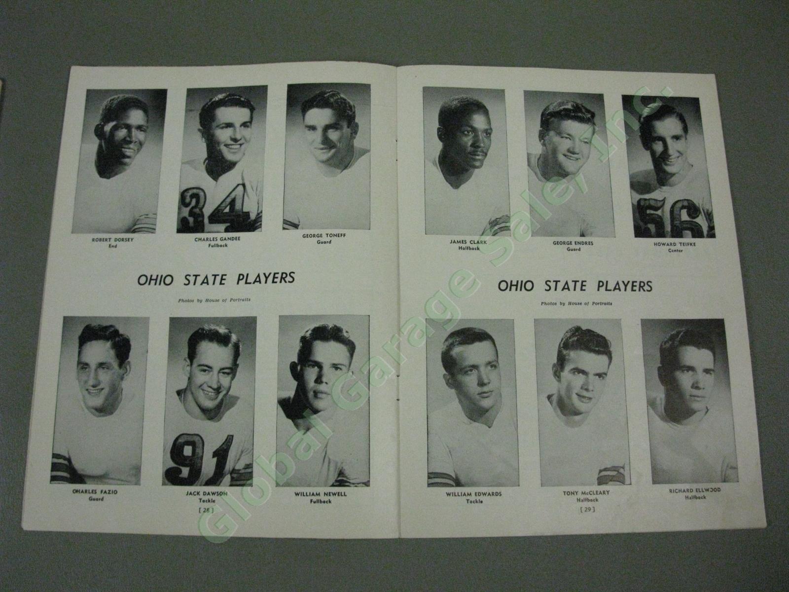 9 Vtg Ohio State Buckeyes 1947 1948 1949 Football Program Lot Iowa Wisconsin +NR 7