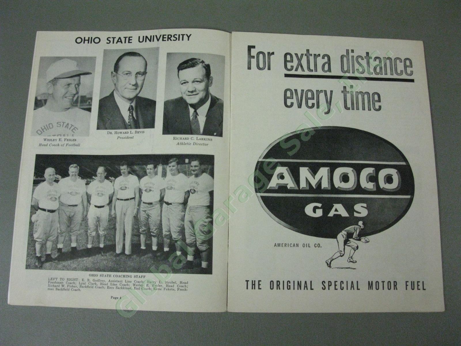 9 Vtg Ohio State Buckeyes 1947 1948 1949 Football Program Lot Iowa Wisconsin +NR 15