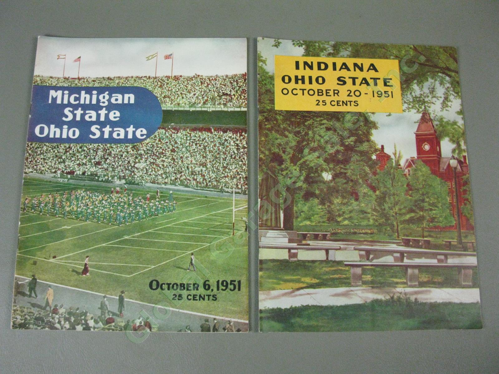 13 Ohio State Buckeyes 1951-1952 Football Programs Lot Michigan Wisconsin SMU + 6