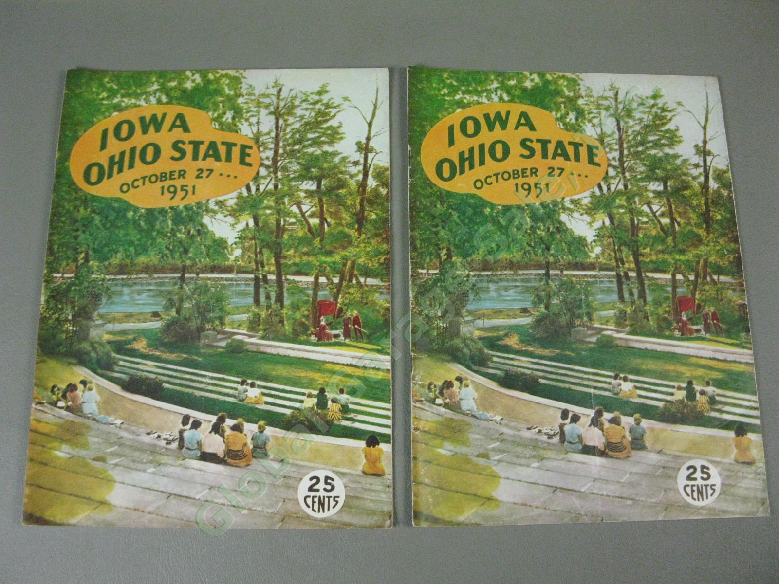 13 Ohio State Buckeyes 1951-1952 Football Programs Lot Michigan Wisconsin SMU + 10