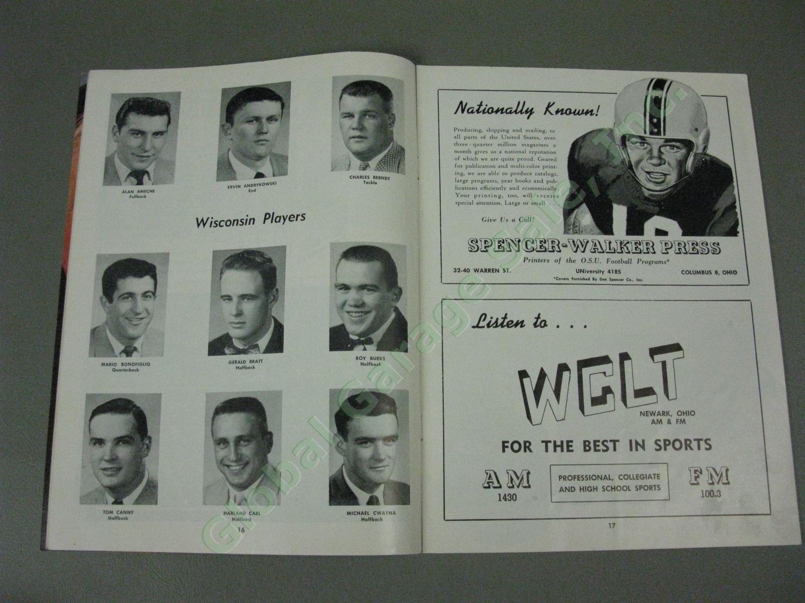 13 Ohio State Buckeyes 1951-1952 Football Programs Lot Michigan Wisconsin SMU + 20