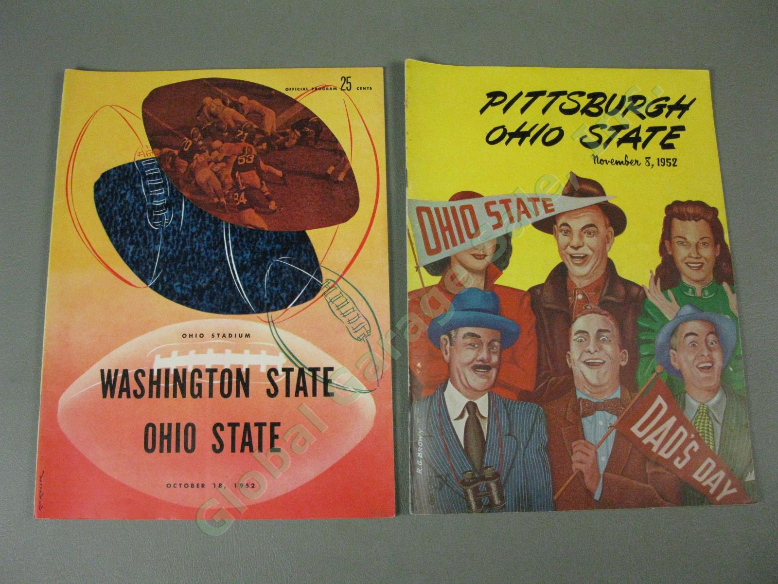 13 Ohio State Buckeyes 1951-1952 Football Programs Lot Michigan Wisconsin SMU + 22