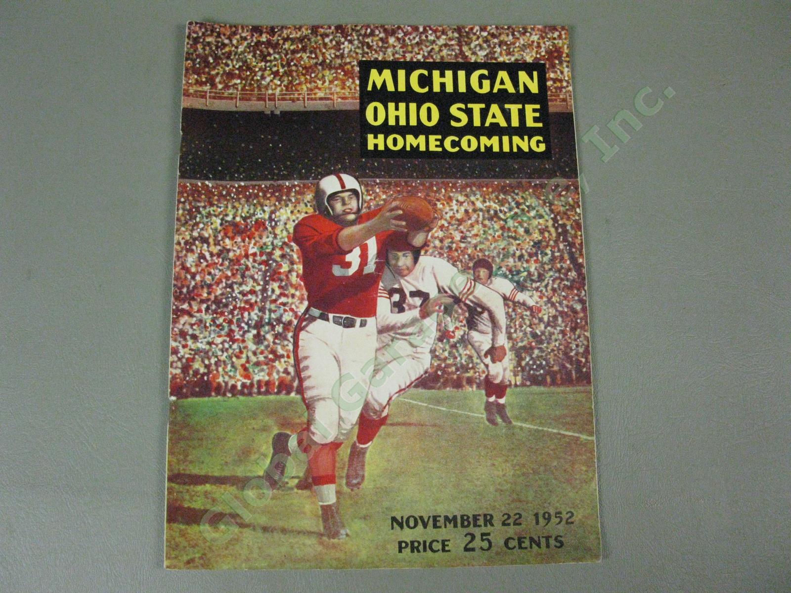 13 Ohio State Buckeyes 1951-1952 Football Programs Lot Michigan Wisconsin SMU + 24