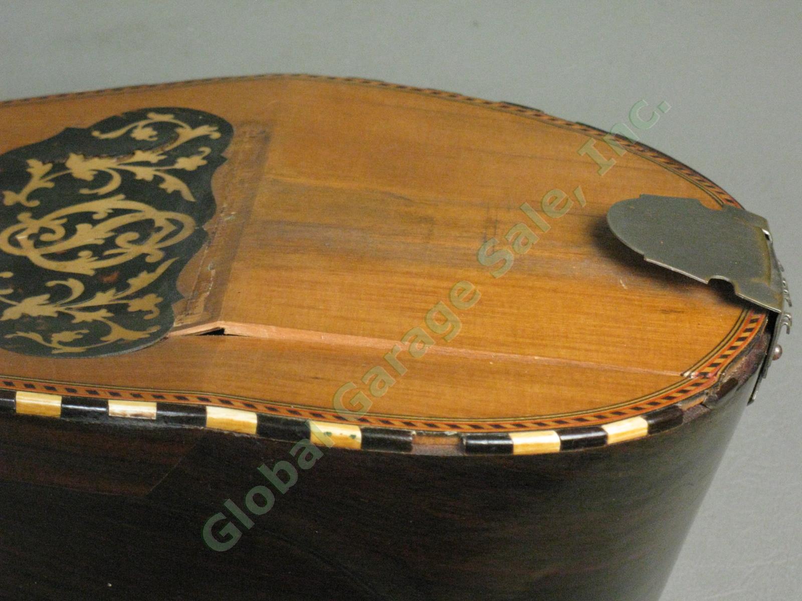 Rare Antique Early 1900s Oscar Schmidt 12 String Bowl Back Mandolin Parts/Repair 7