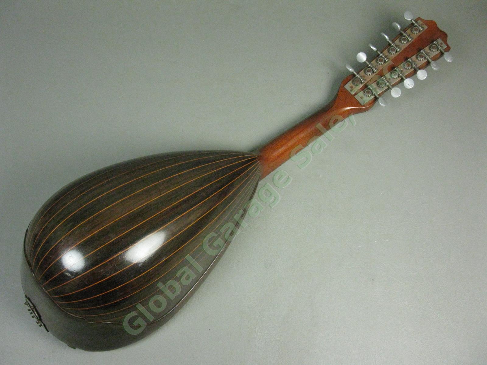 Rare Antique Early 1900s Oscar Schmidt 12 String Bowl Back Mandolin Parts/Repair 10