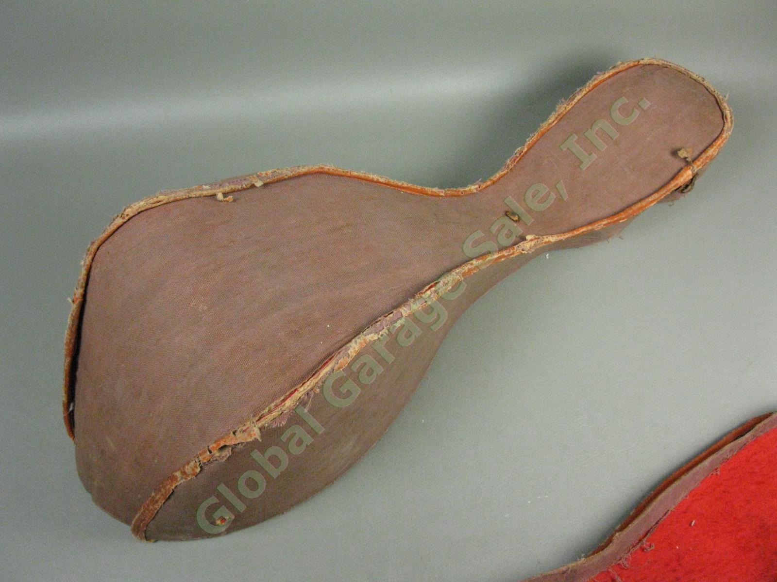 Rare Antique Early 1900s Oscar Schmidt 12 String Bowl Back Mandolin Parts/Repair 21