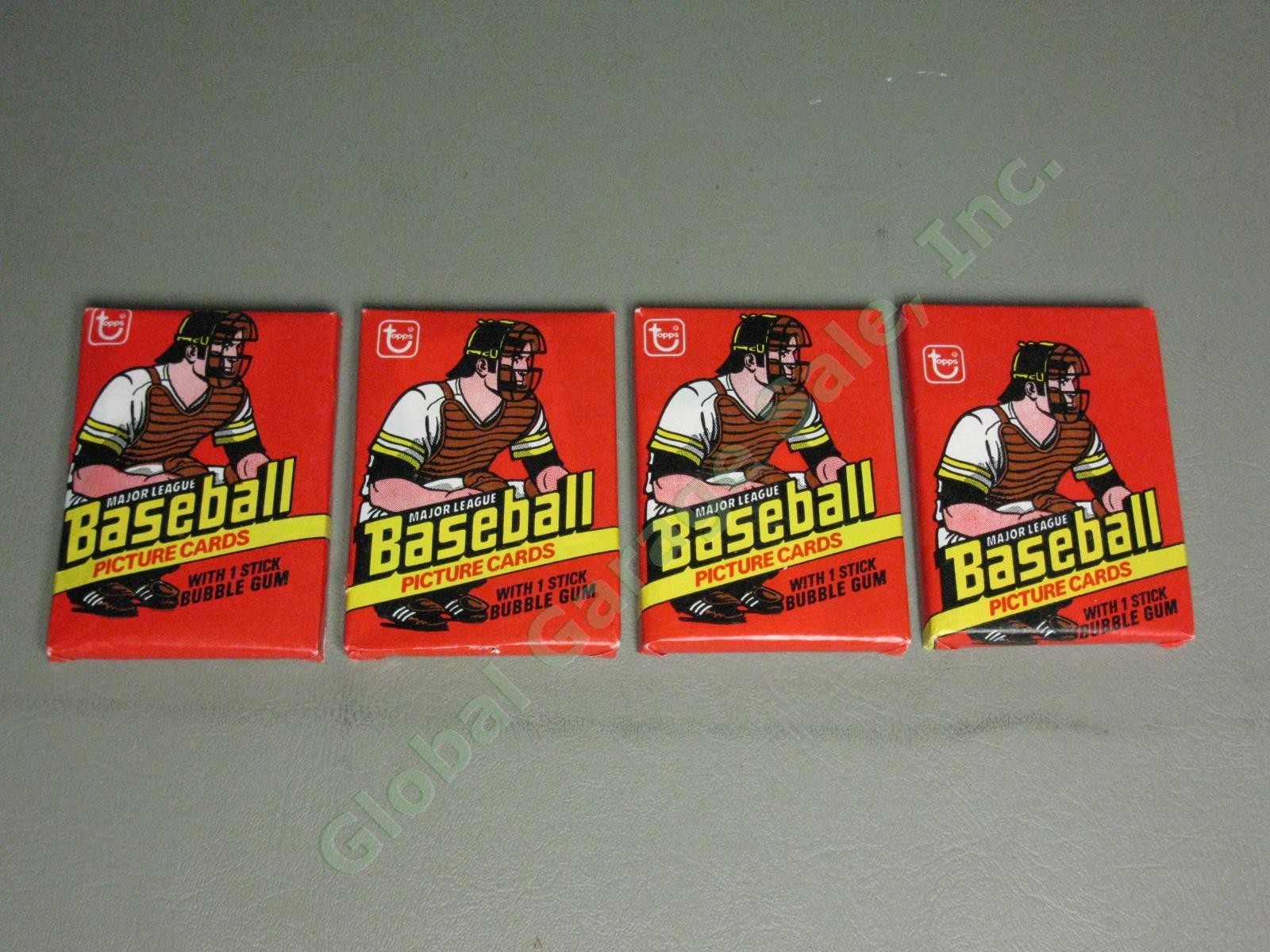 4 Vintage Original Topps 1978 Sealed Baseball Card Wax Packs Lot No Reserve!!