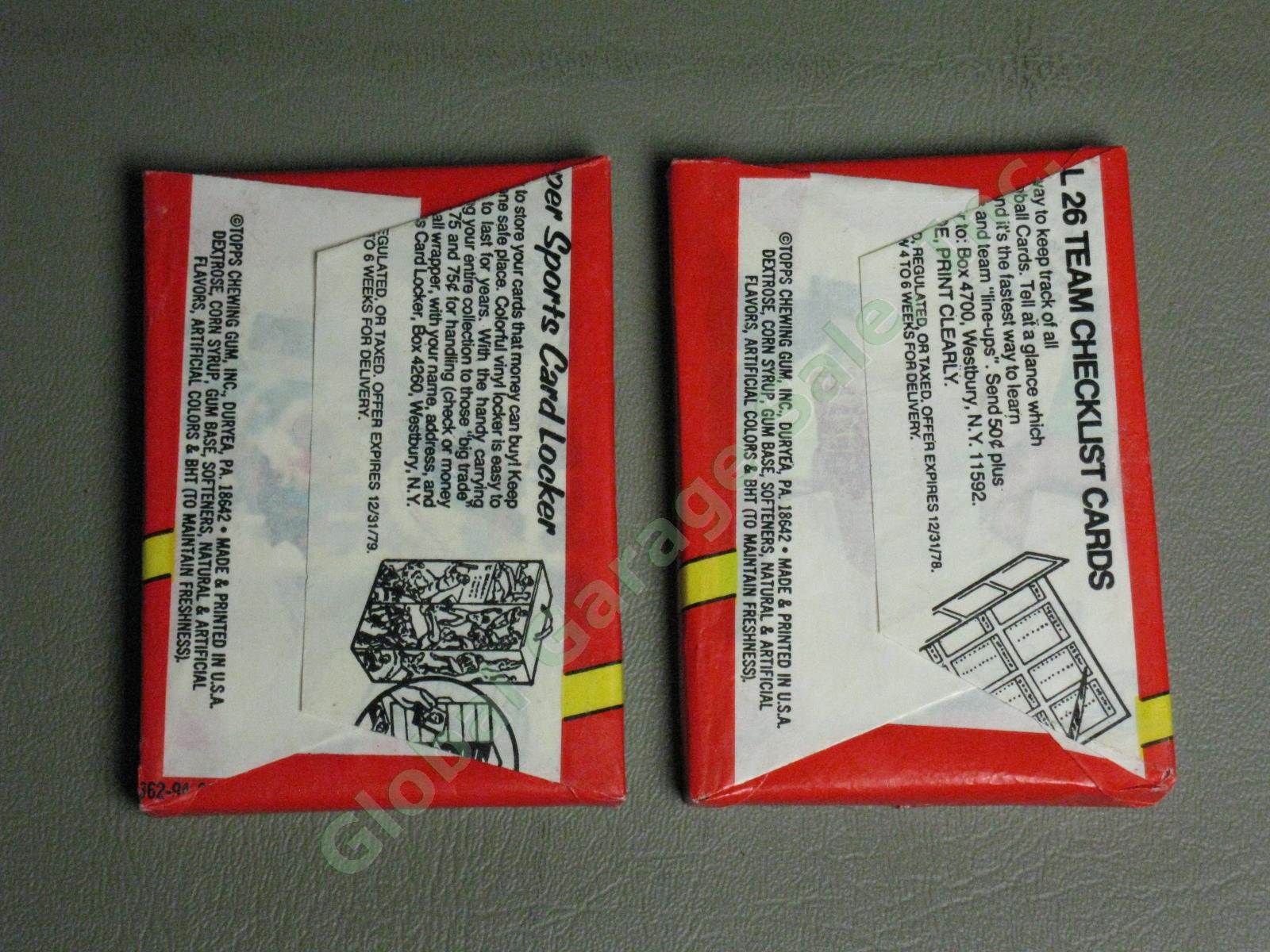 4 Vintage Original Topps 1978 Sealed Baseball Card Wax Packs Lot No Reserve!! 2