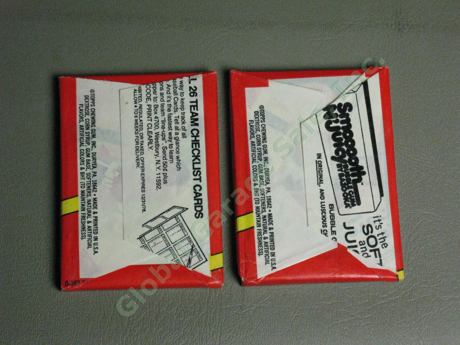 4 Vintage Original Topps 1978 Sealed Baseball Card Wax Packs Lot No Reserve!! 6