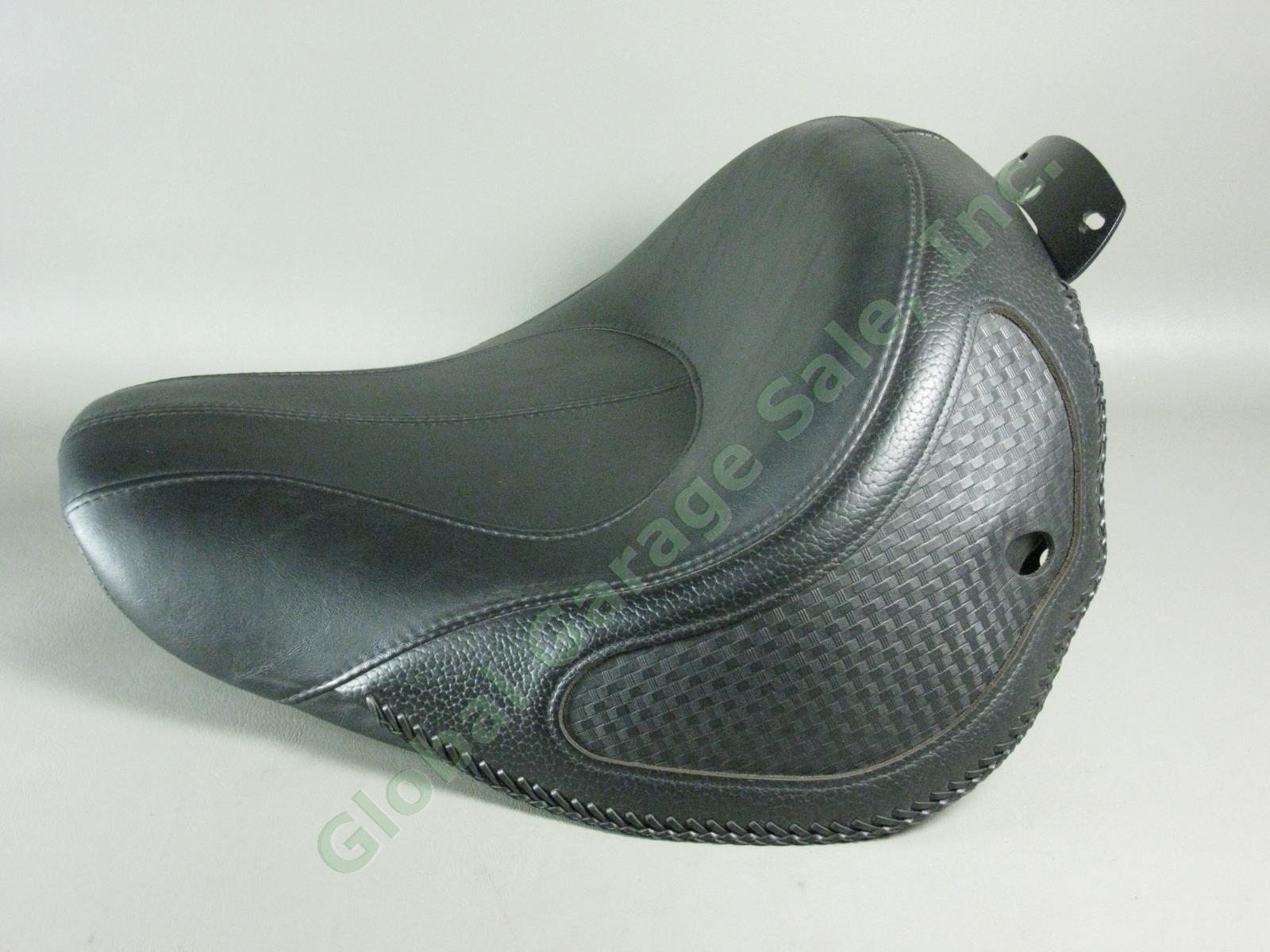 2013 OEM Harley-Davidson Softail Deluxe Fatboy Braided Solo Motorcycle Seat EXC! 3