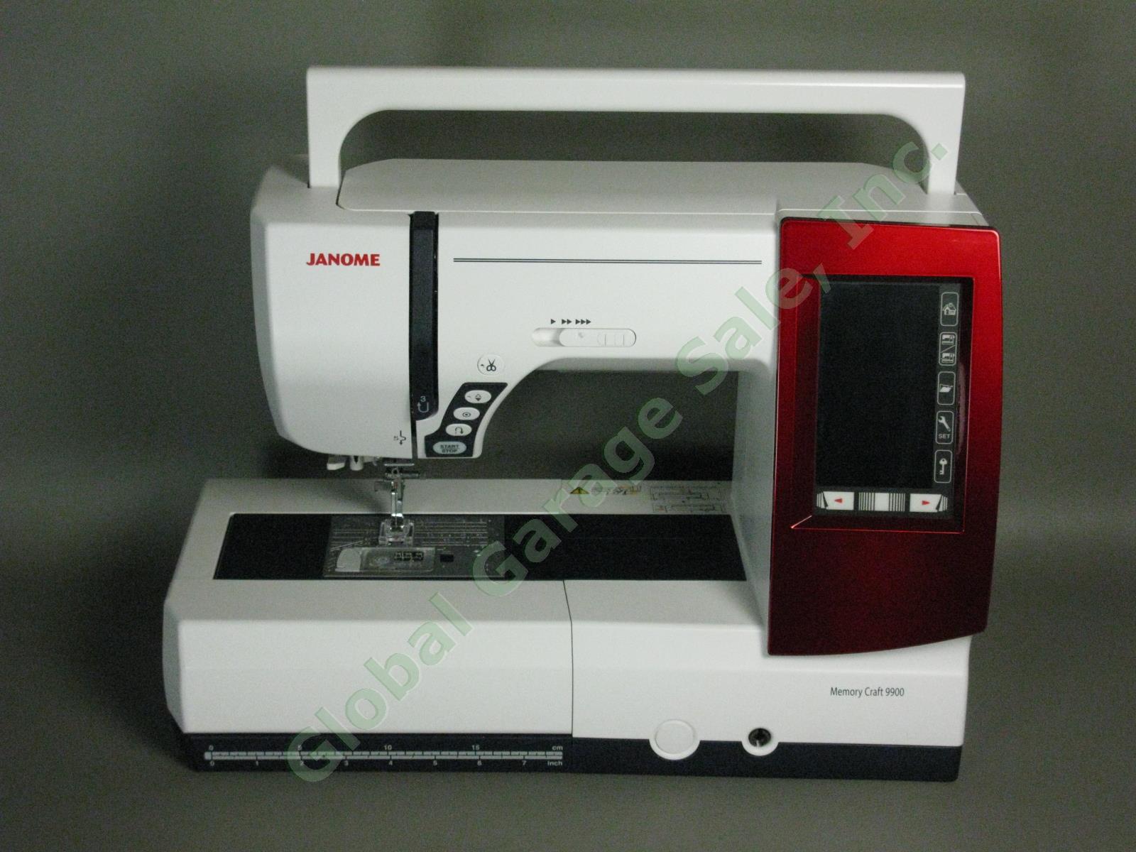 Janome Memory Craft 9900 Sewing + Embroidery Machine 1 Owner Near Mint! Serviced 1