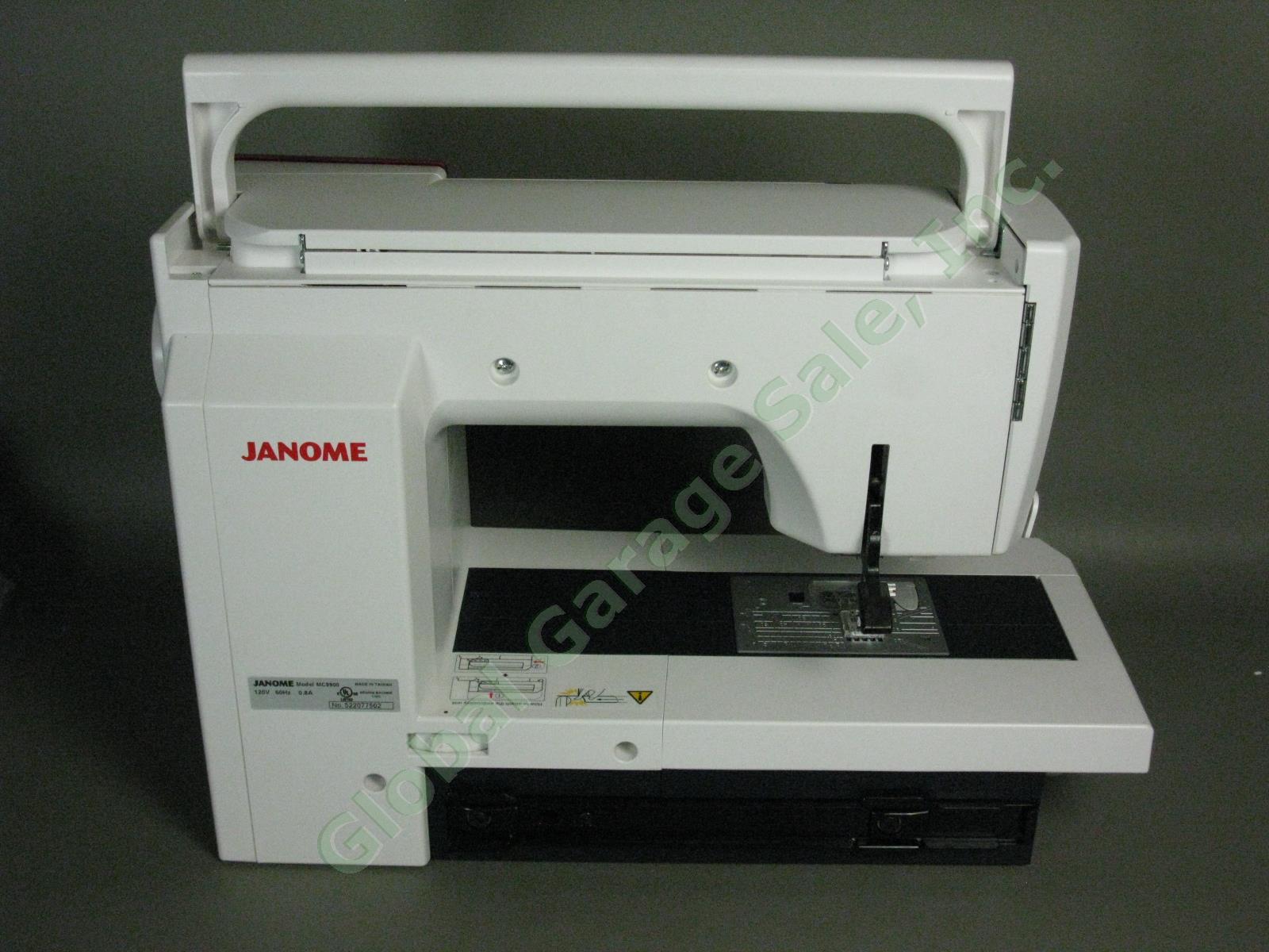 Janome Memory Craft 9900 Sewing + Embroidery Machine 1 Owner Near Mint! Serviced 3