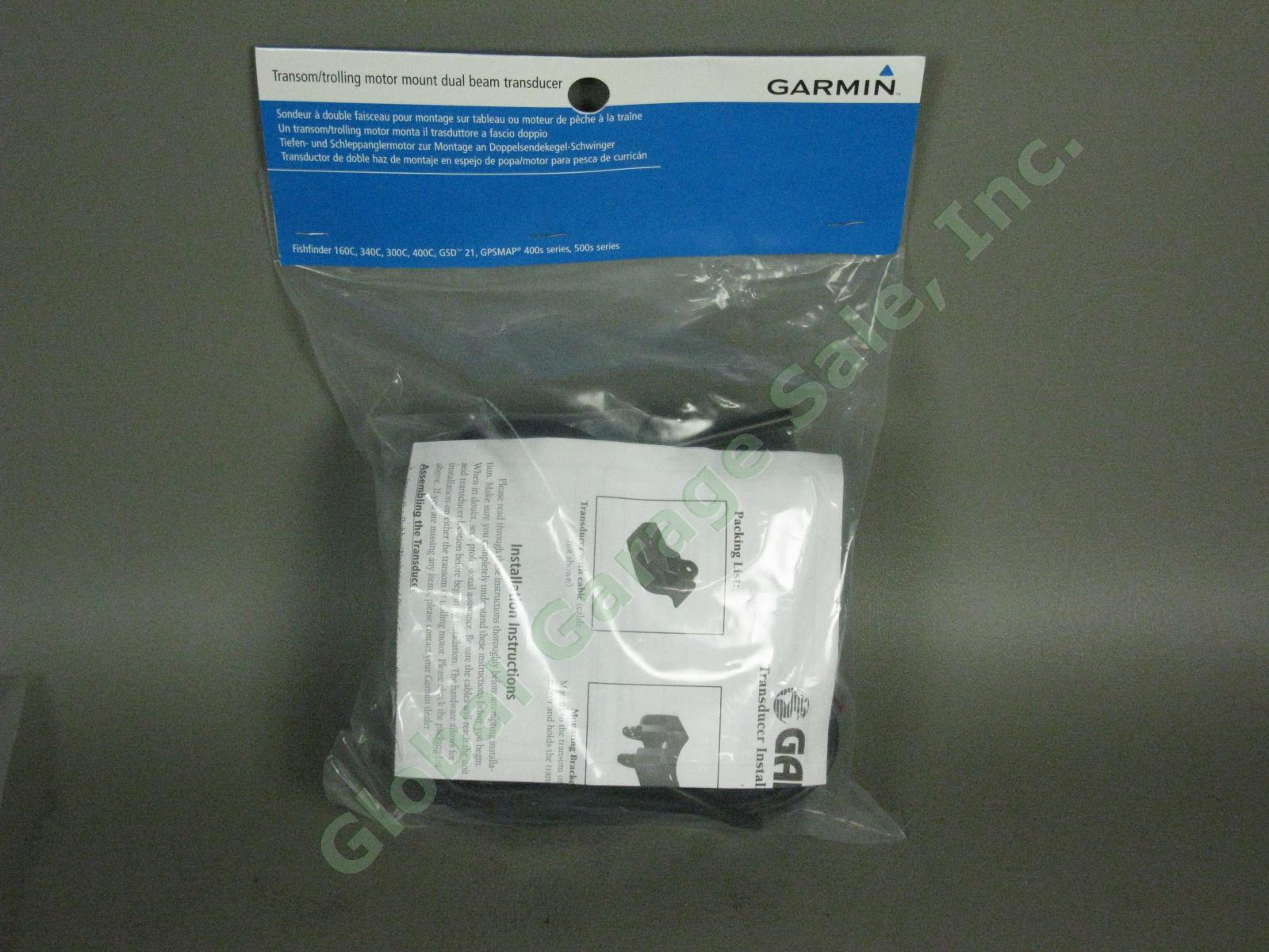 NEW Garmin Waterproof Fishfinder 300C 3.5-Inch Display Dual-Beam Transducer NR! 3