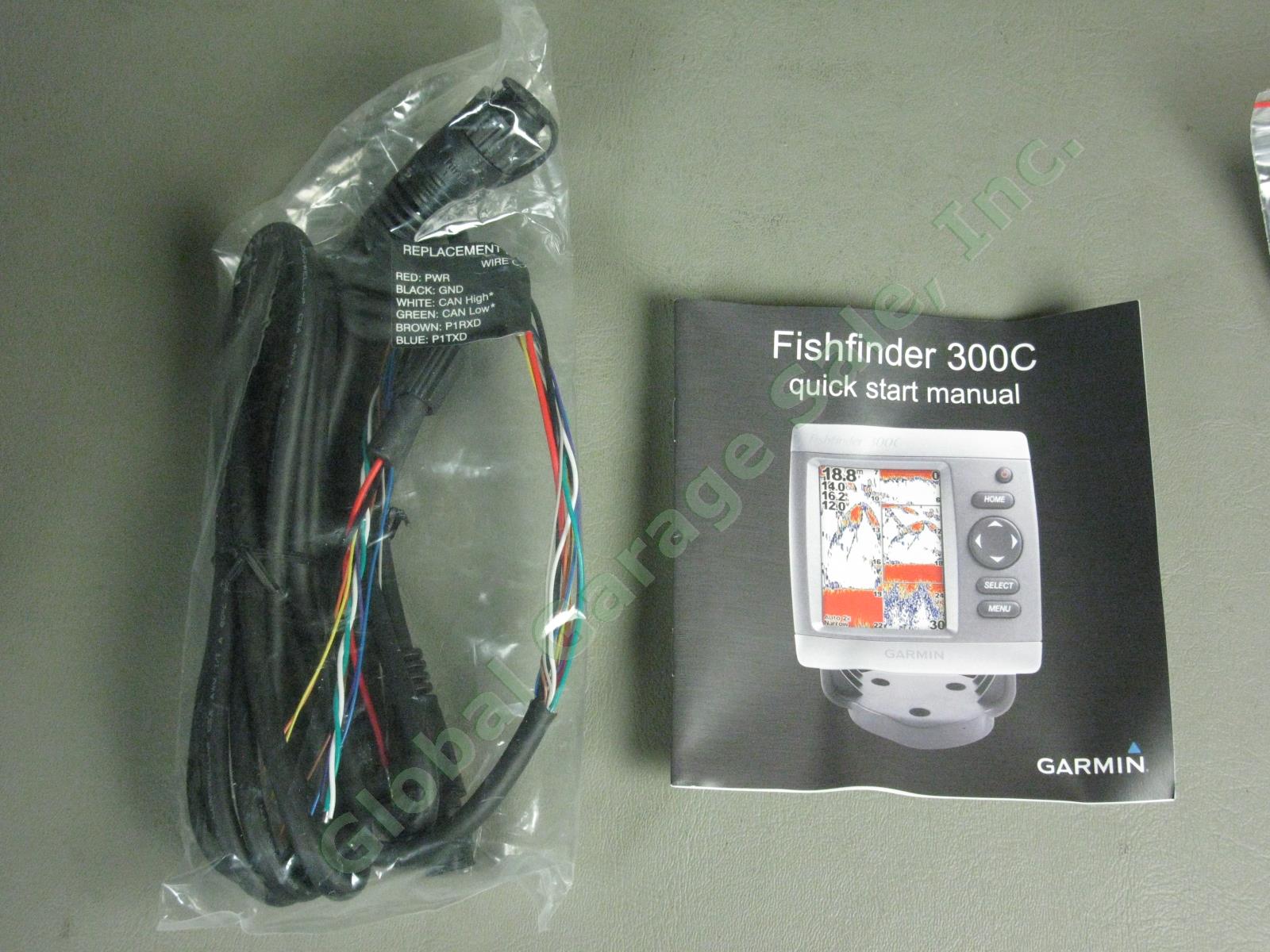 NEW Garmin Waterproof Fishfinder 300C 3.5-Inch Display Dual-Beam Transducer NR! 5