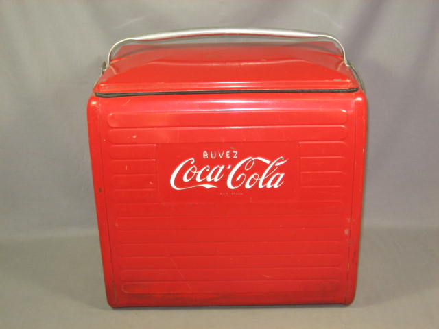 Vintage Coca Cola Metal Coke Soda Cooler Ice Chest NR 4