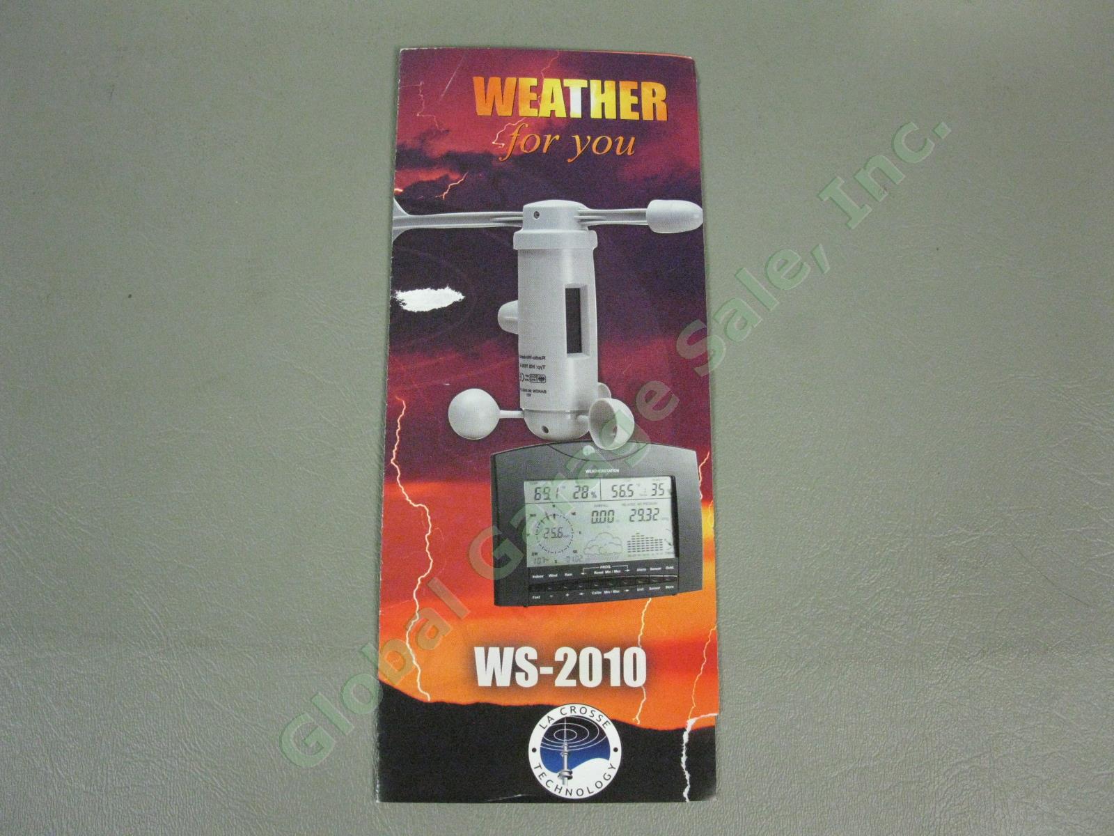 La Crosse Professional Wireless Weather Center Station WS-2010A Indoor/Outdoor 4