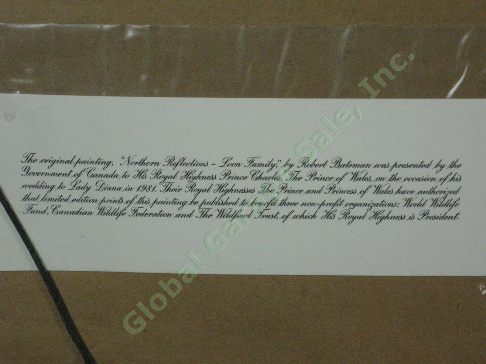 Robert Bateman Signed Print Northern Exposure Loon Family #1040/8631 Waterfowl 9