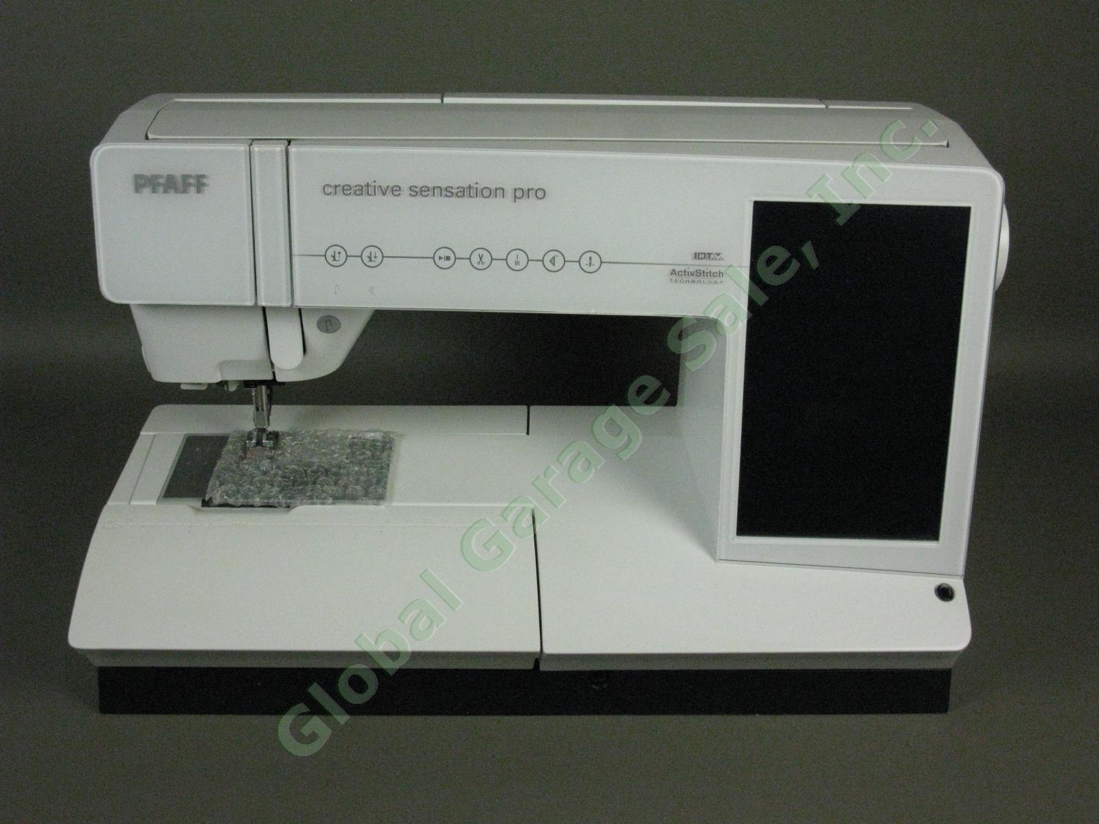Pfaff Creative Sensation Pro Sewing/Embroidery Machine 1 Owner Exc Cond Serviced 1