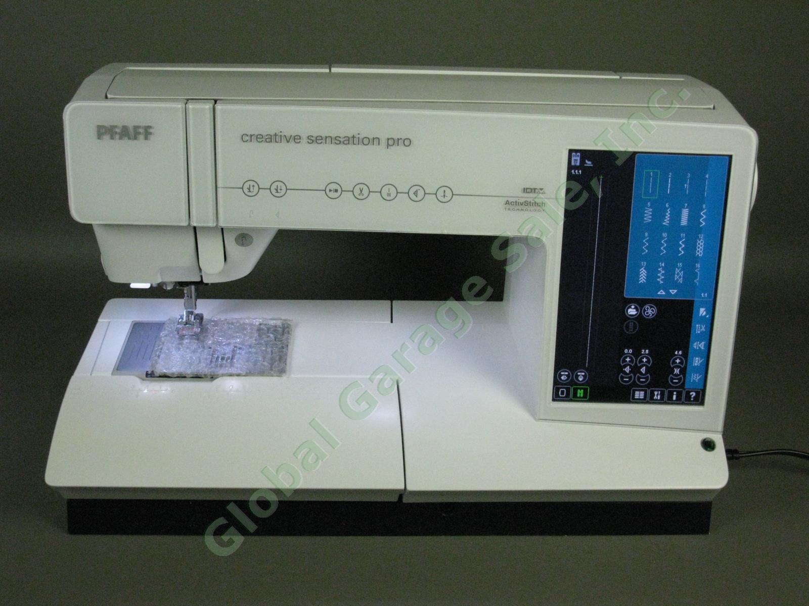 Pfaff Creative Sensation Pro Sewing/Embroidery Machine 1 Owner Exc Cond Serviced 2