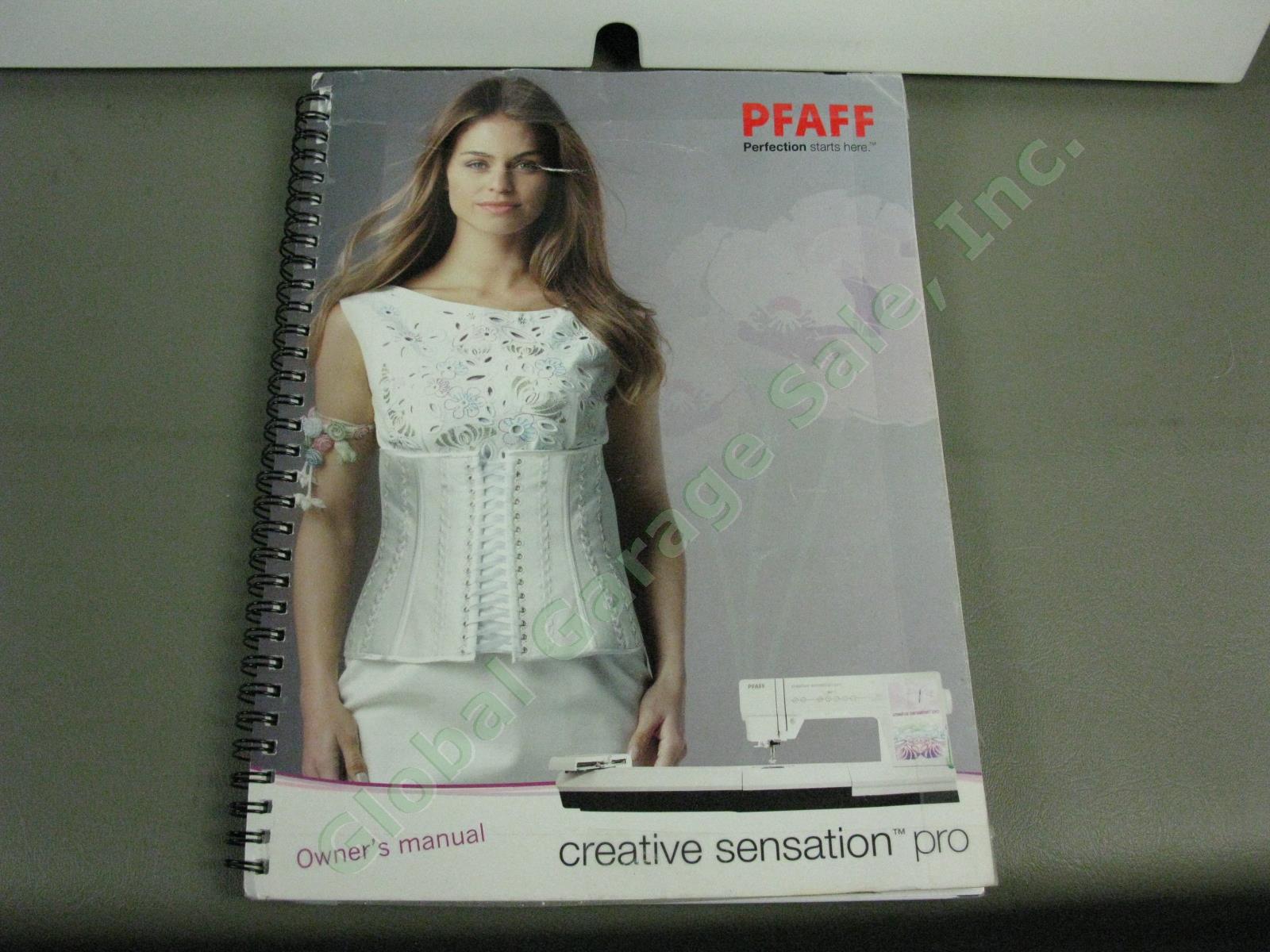 Pfaff Creative Sensation Pro Sewing/Embroidery Machine 1 Owner Exc Cond Serviced 12
