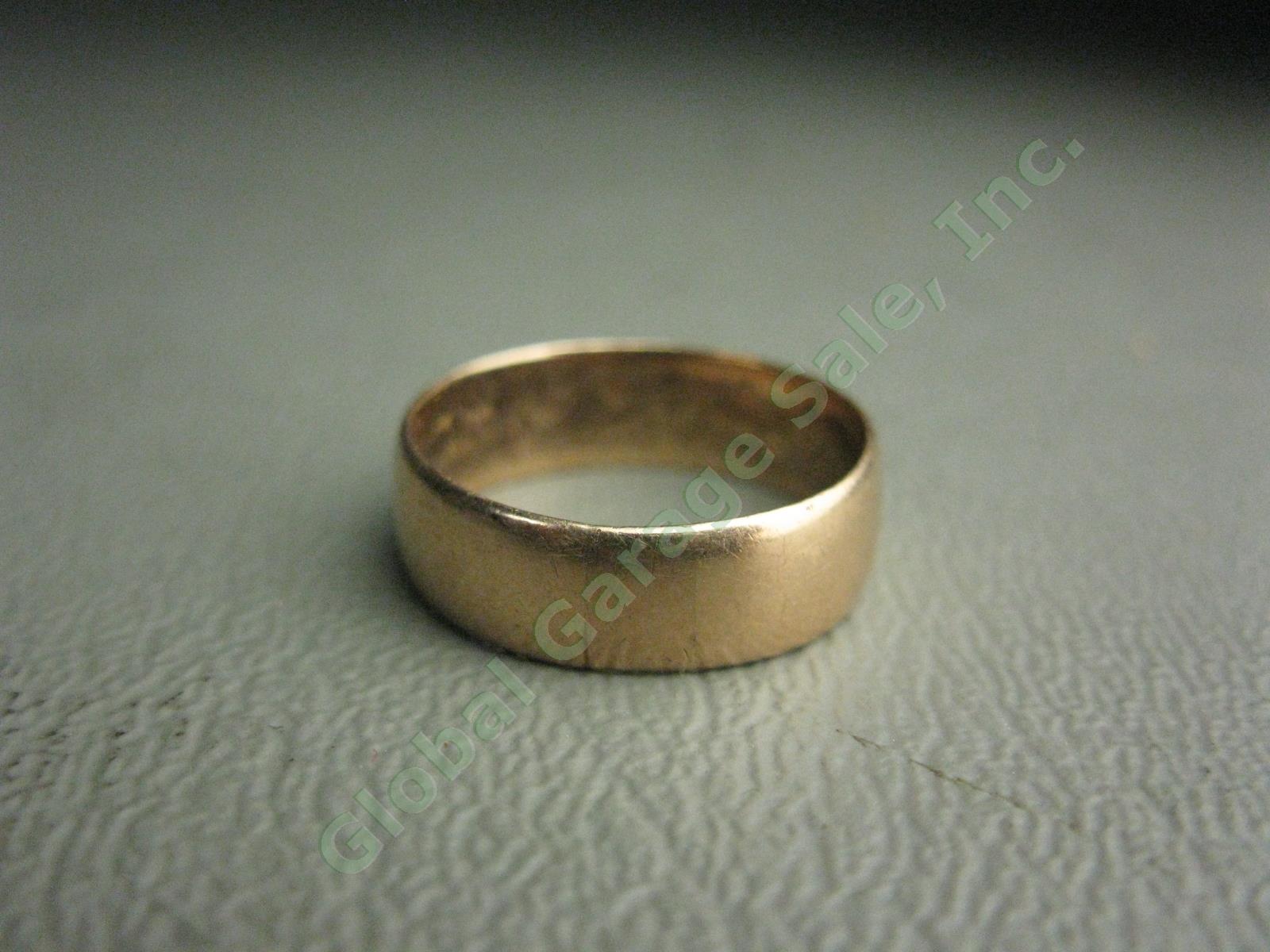 Antique 18K 18 Karat Rose Gold Ring Wedding Band 3.5 Grams No Reserve Price!! 1