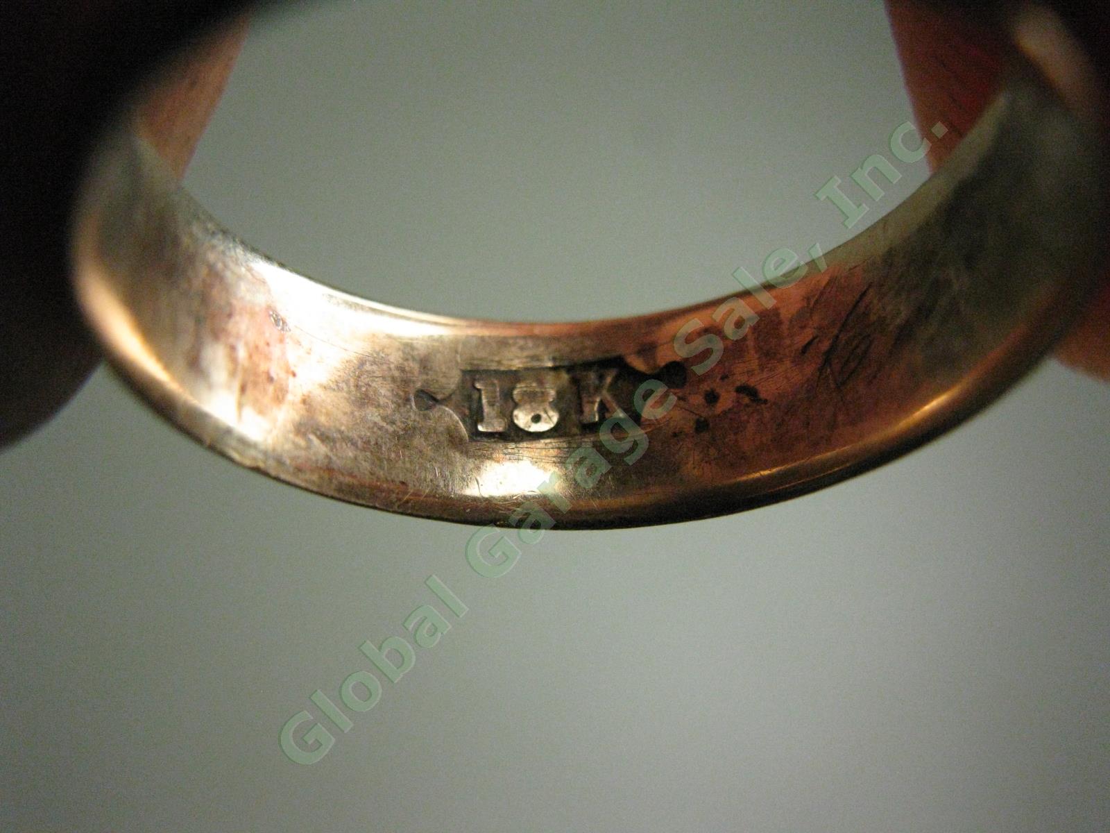 Antique 18K 18 Karat Rose Gold Ring Wedding Band 3.5 Grams No Reserve Price!! 3