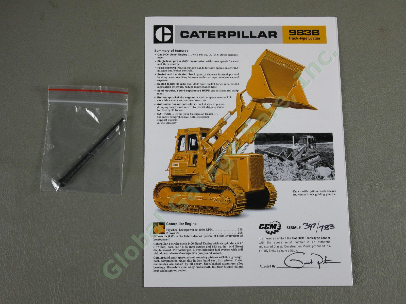 NEW IN BOX Diecast CCM 1:48 CAT 983B Caterpillar Track Type Loader 397/783 NR! 7