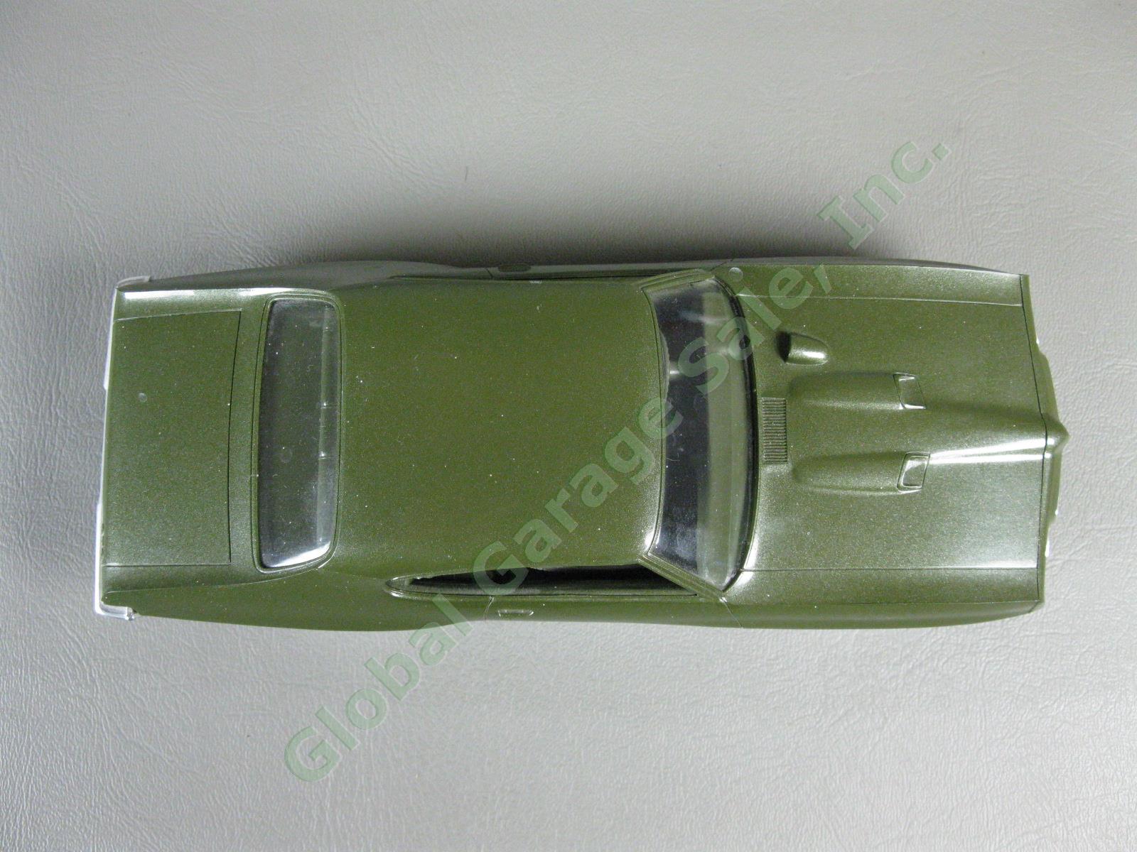 VTG 1970 Pontiac GTO 500 65 Liter Green 2 Door Coupe Plastic Dealer Promo Car NR 5
