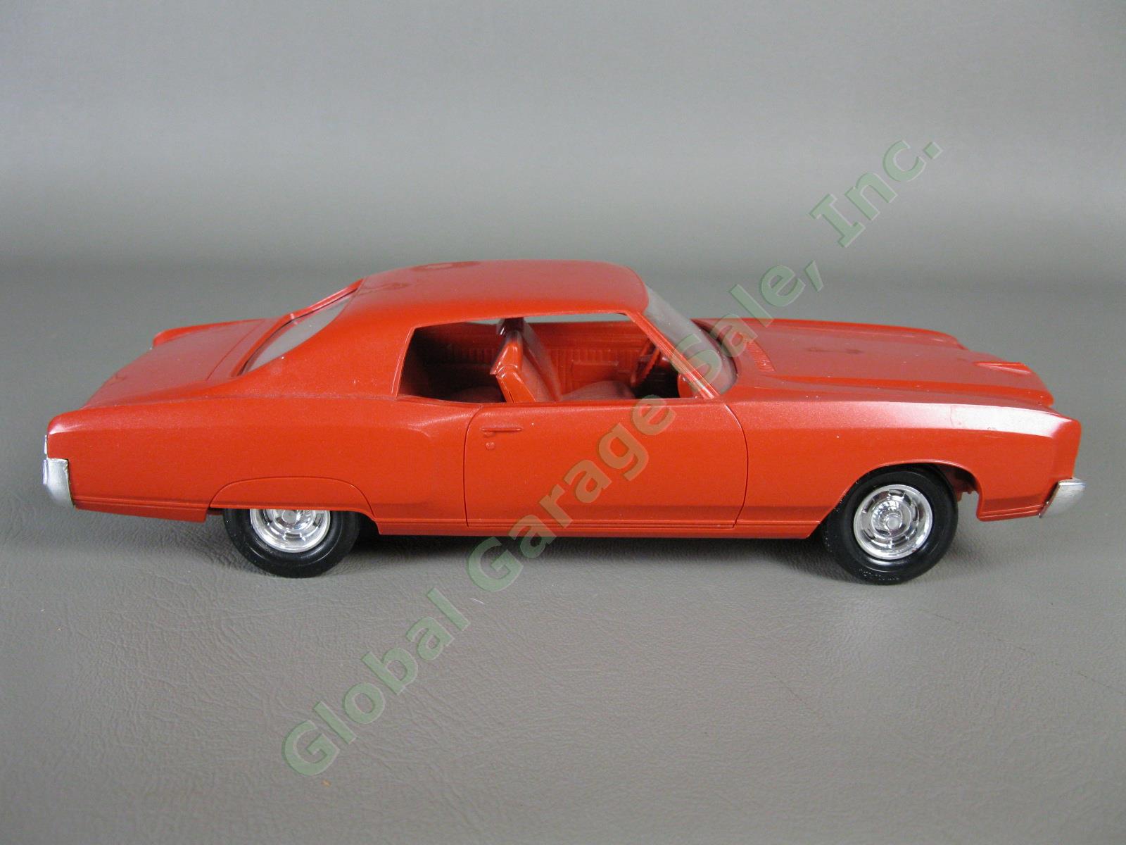 ORIGINAL VTG 1972 Chevrolet Monte Carlo Orange Plastic Dealer Promo Model Car NR 3