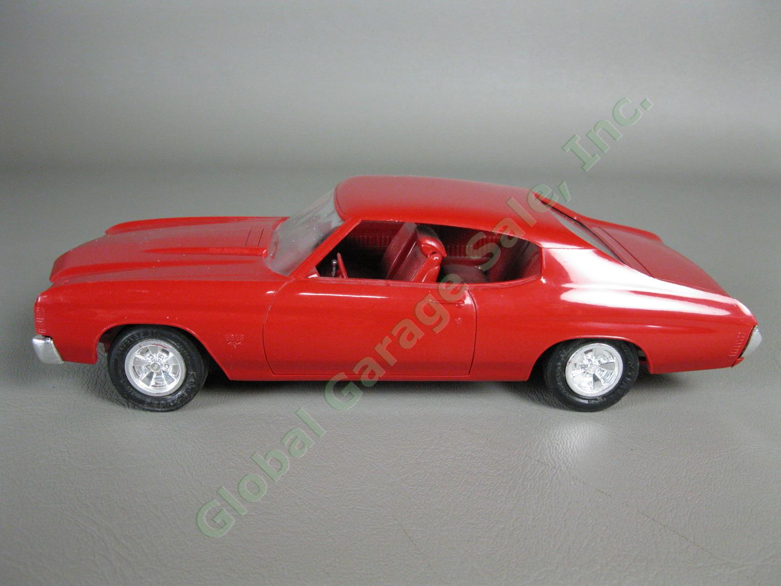 ORIGINAL VTG 1971 Chevrolet Impala SS 454 V8 Red Plastic Dealer Promo Model Car 1