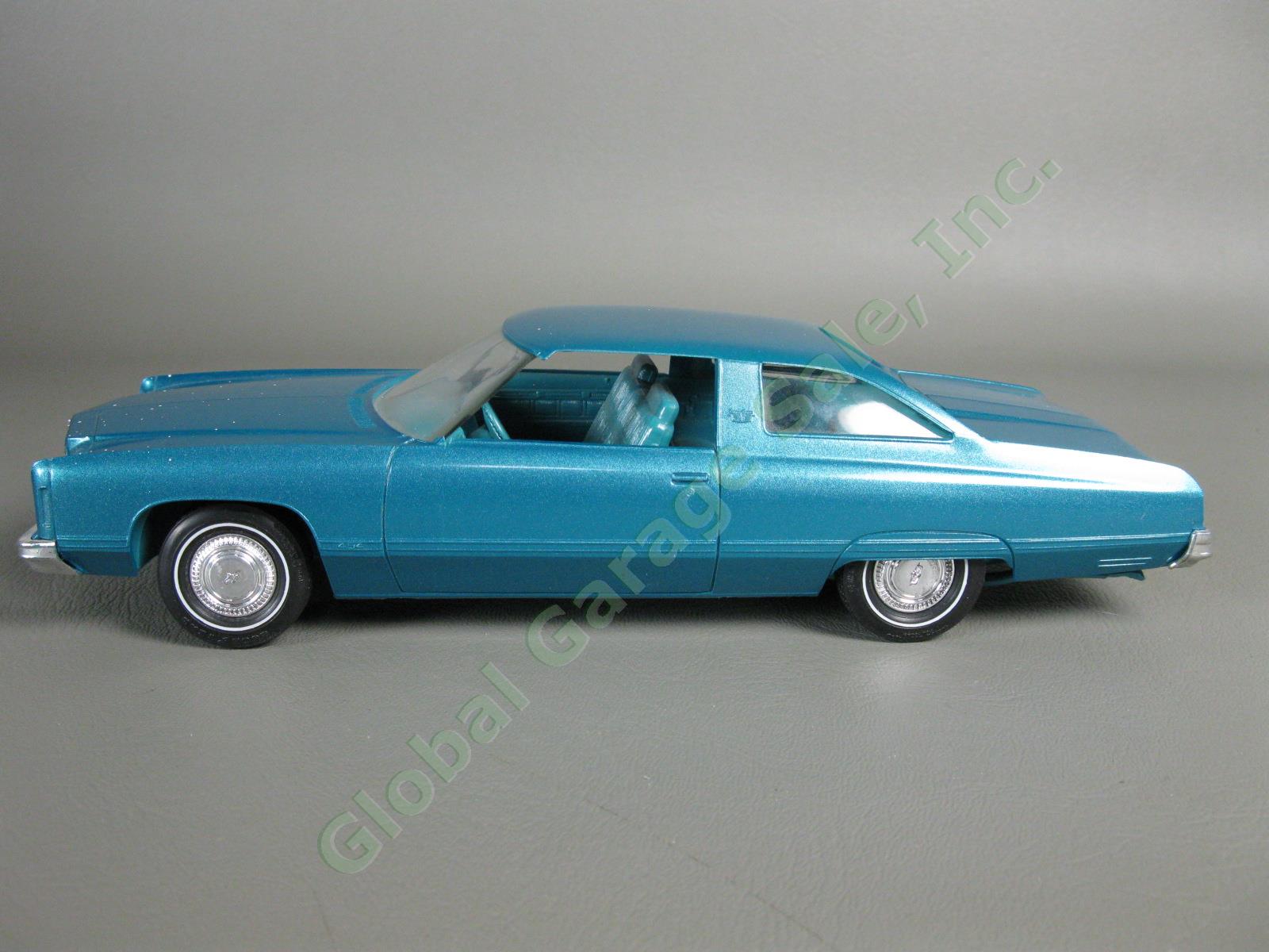 Original VTG 1974 Chevrolet Caprice Classic Blue Plastic Dealer Promo Model Car 1
