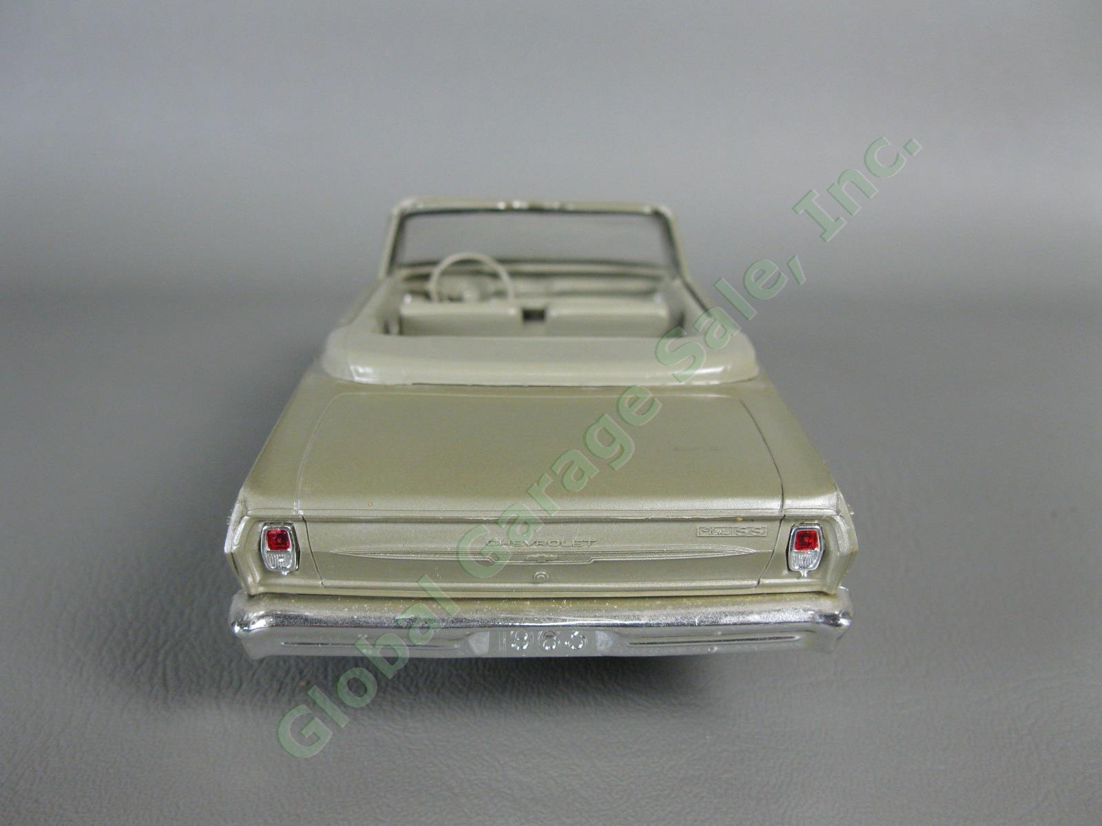 VTG 1963 Chevrolet Nova SS Gray Convertible Plastic Dealer Promo Model Car NR 4