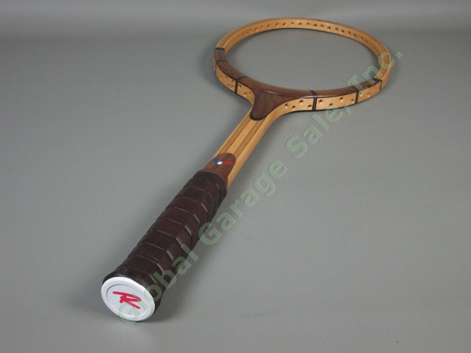 5 Vtg NOS Rossignol Wood Graphite Tennis Rackets Strato Tournament Junior Elite 13