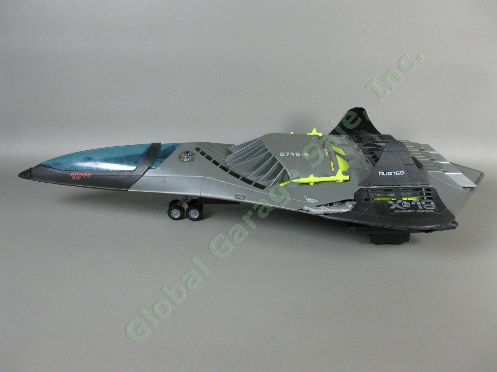 Complete VTG 1988 GI Joe Phantom X-19 Stealth Fighter Jet Airplane Ghostrider NR 1