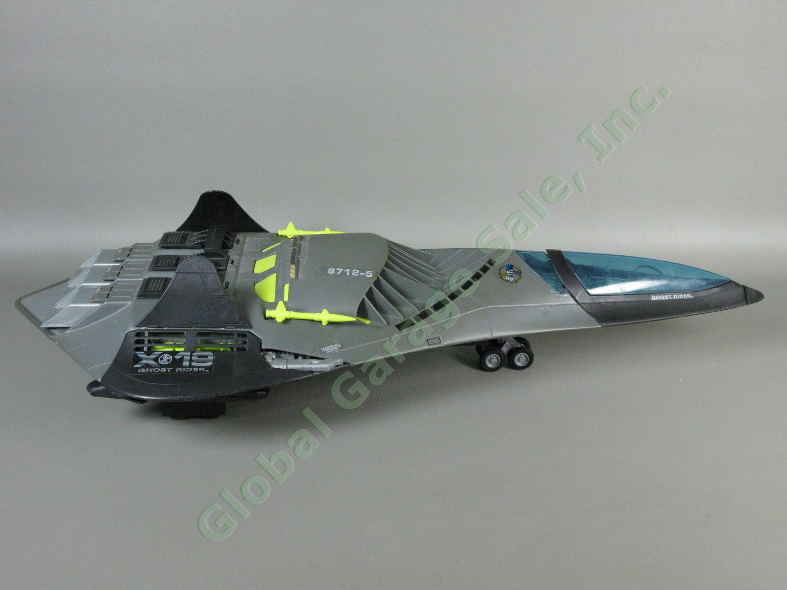 Complete VTG 1988 GI Joe Phantom X-19 Stealth Fighter Jet Airplane Ghostrider NR 3