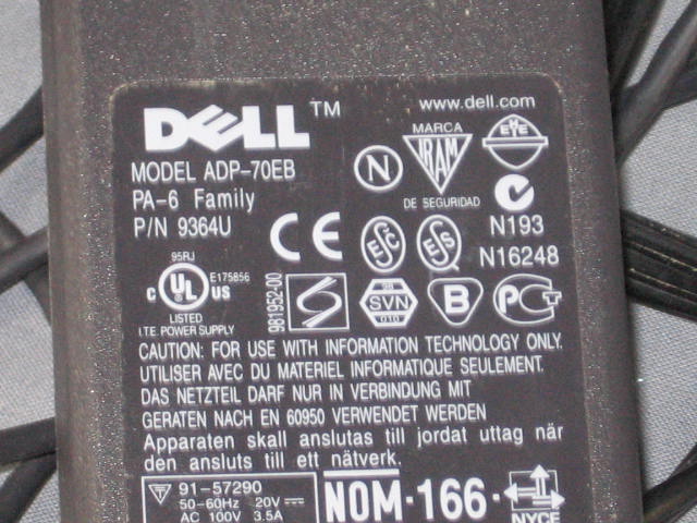 Dell Inspiron 8100 Laptop Computer + Power Supply NR! 10