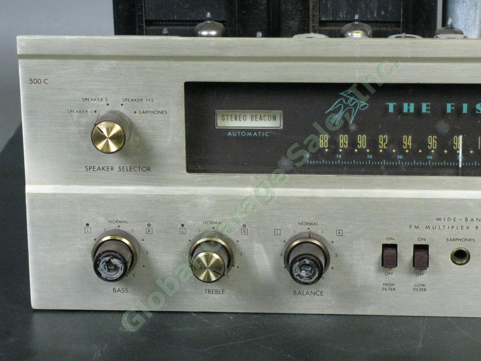 VTG Fisher 500-C Stereophonic FM Multiplex Tube Stereo Receiver Good Working Con 1
