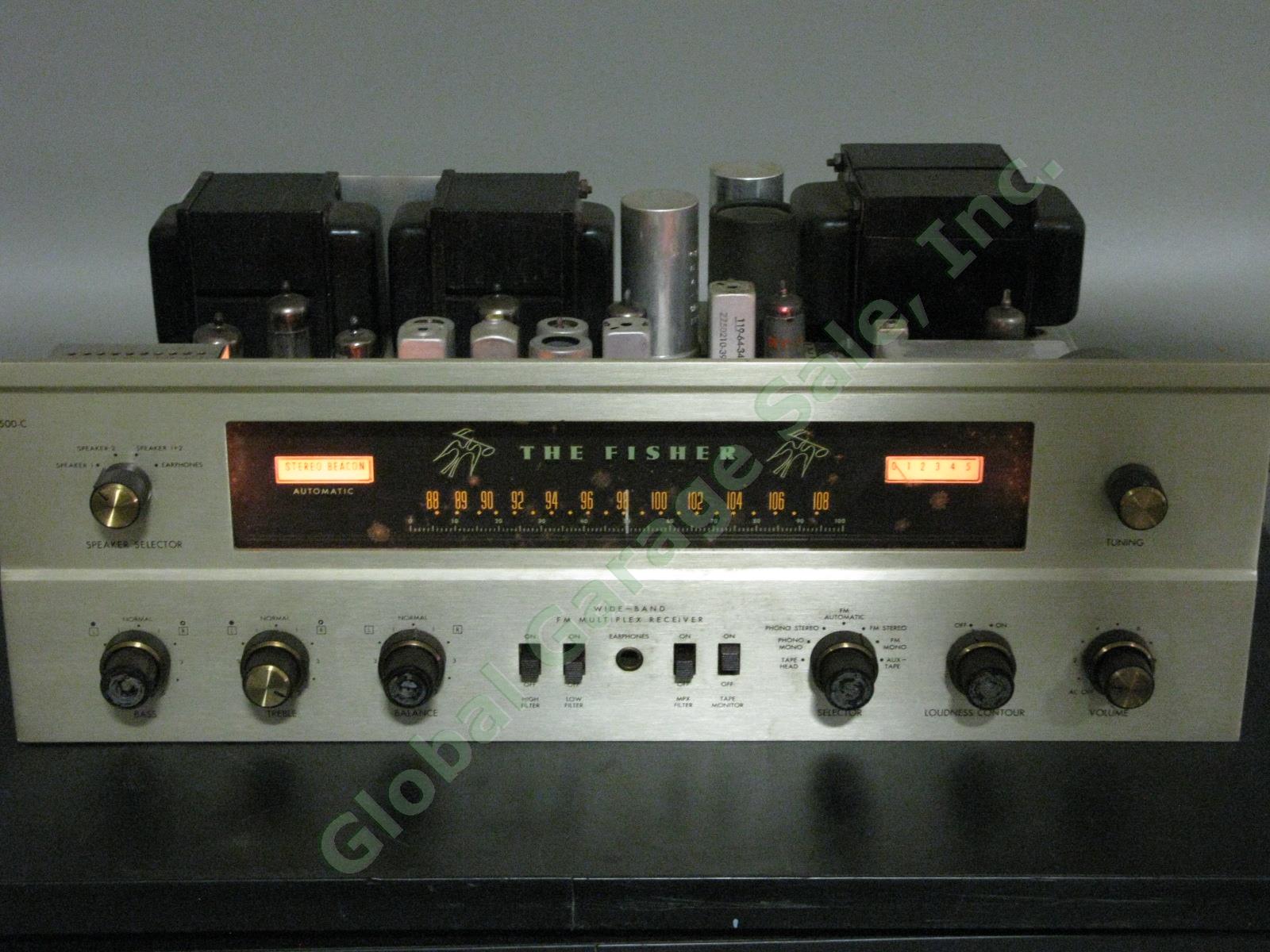 VTG Fisher 500-C Stereophonic FM Multiplex Tube Stereo Receiver Good Working Con 13