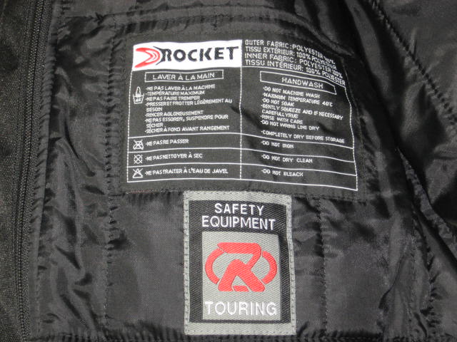 Black Joe Rocket Ballistic Motorcycle Jacket Size Med M 4