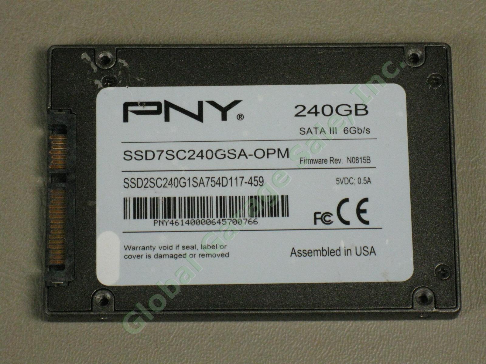 6 Laptop Drives 240GB SSD 2.5" Sandisk SDSSDA-240G PNY SSD7SC240GSA-OPM + 4 HDD 4