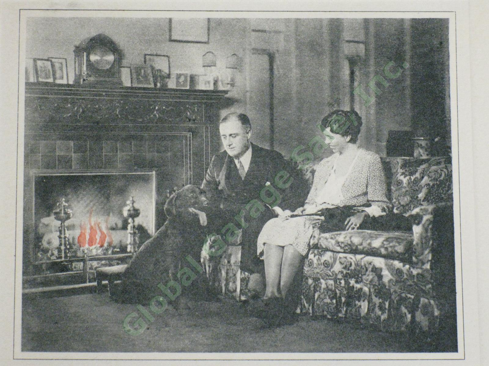 Rare Governor Franklin D Roosevelt FDR + Eleanor Christmas New Year Photo Card 2