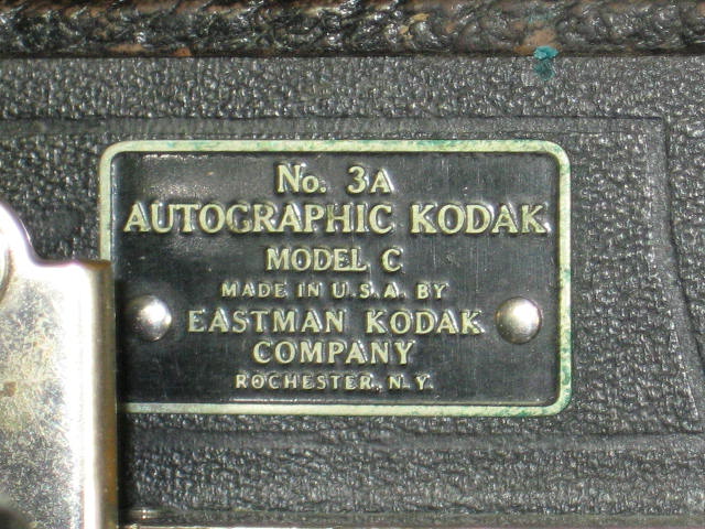 2 Antique Kodak Autographic Cameras A-122 3A Model C NR 4