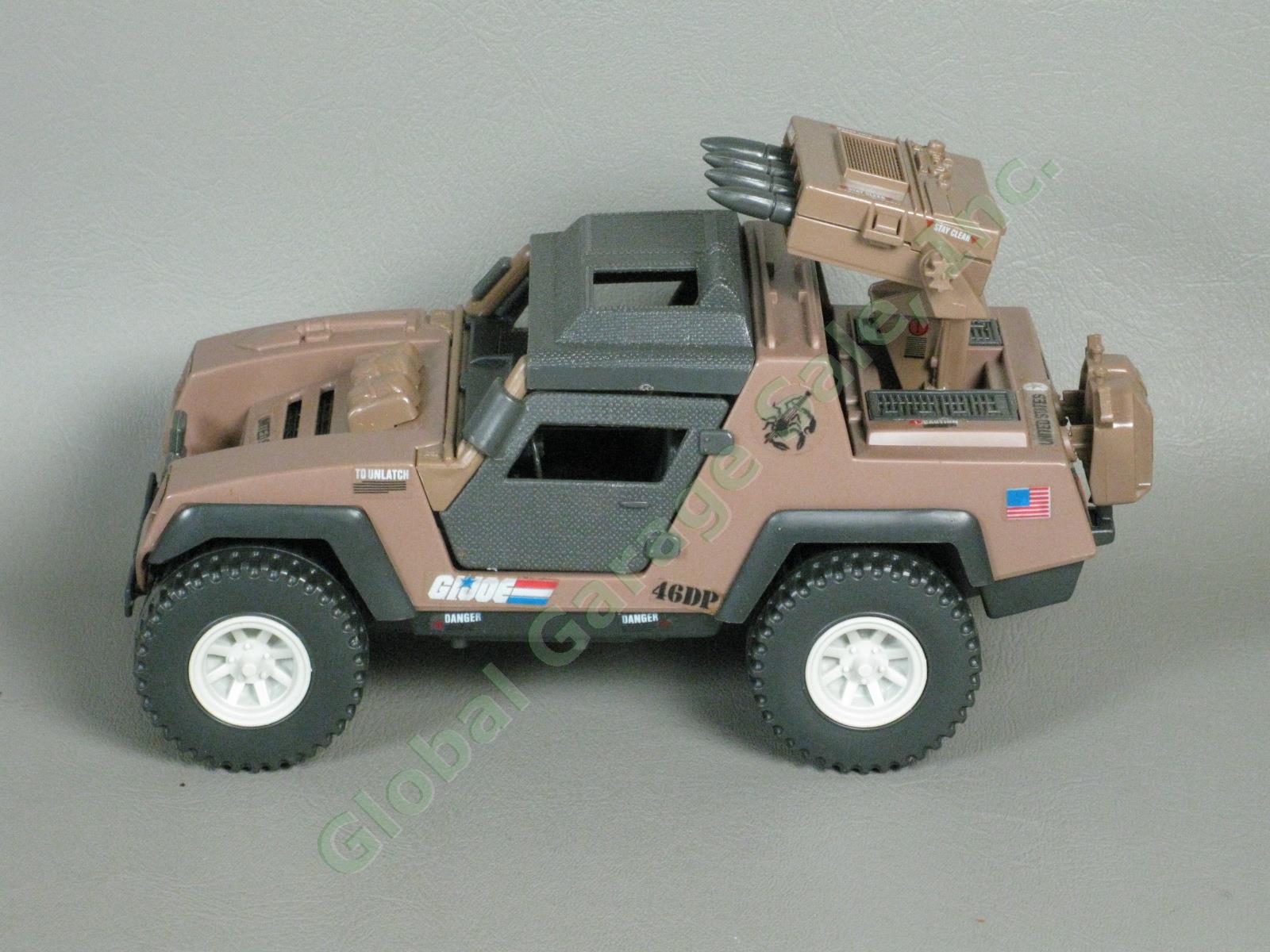 100% COMPLETE Original 1984 GI Joe Vamp Mark II Attack Jeep Vehicle Tan Clutch 3