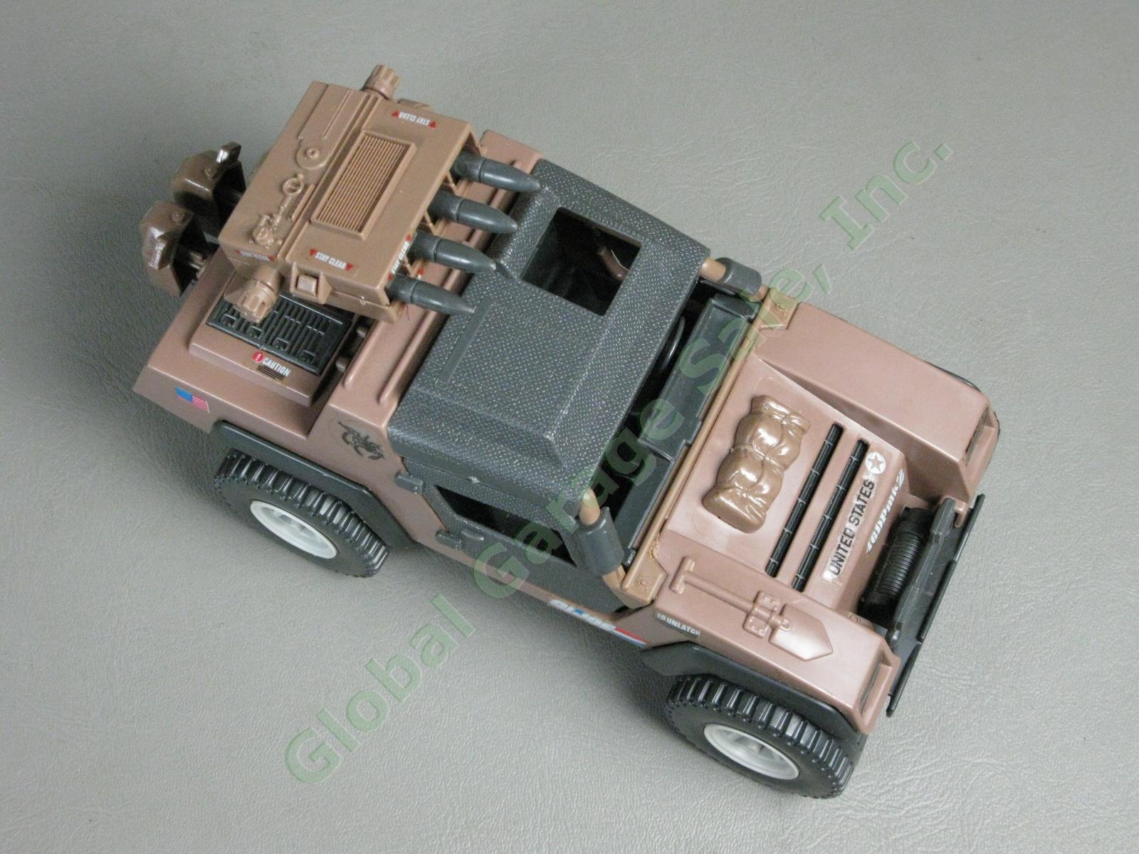 100% COMPLETE Original 1984 GI Joe Vamp Mark II Attack Jeep Vehicle Tan Clutch 5
