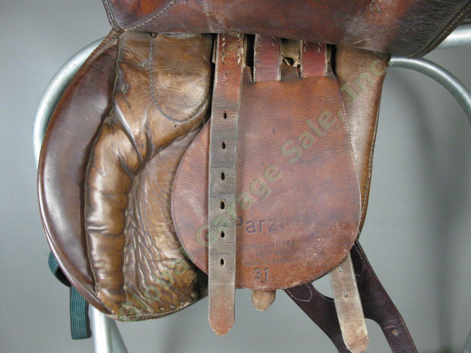 Stubben Parzival 18.5" English Dressage Saddle 34497 31" Tree Made In Germany NR 2
