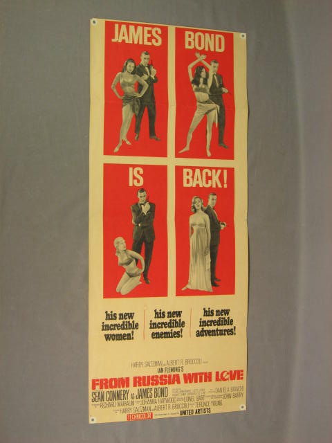 Vintage James Bond Russia With Love Poster + 3 Programs 8