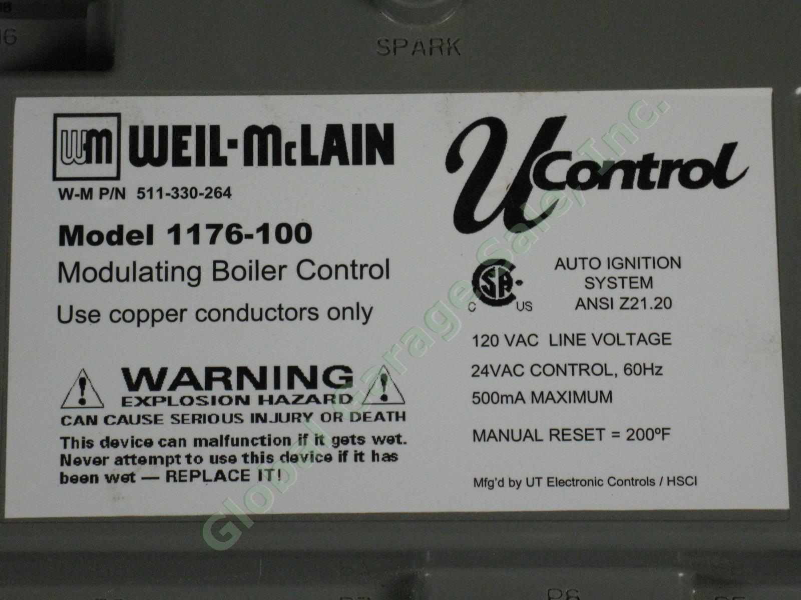 Weil McLain 1176-100 Modulating Ultra Boiler UControl Control Module 511-330-264 1